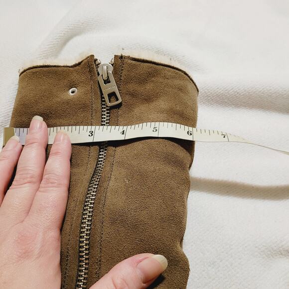 New Coach tan suede platform boot shearling lined size 10 Cabin Ski Luxe Y2K - Picture 11 of 12